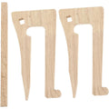 Ergonomisches Laptopstaender fuer Reisen aus Holz