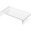 Klares Monitorstaender aus Acryl fuer das Arbeitszimmer